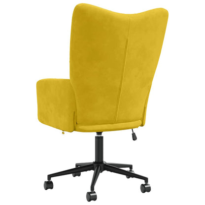 Poltrona Relax Giallo Senape in Velluto | homemem39