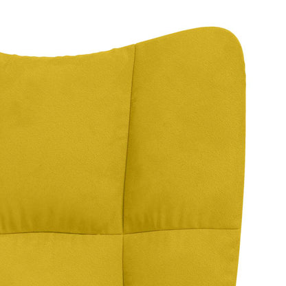 Poltrona Relax Giallo Senape in Velluto | homemem39