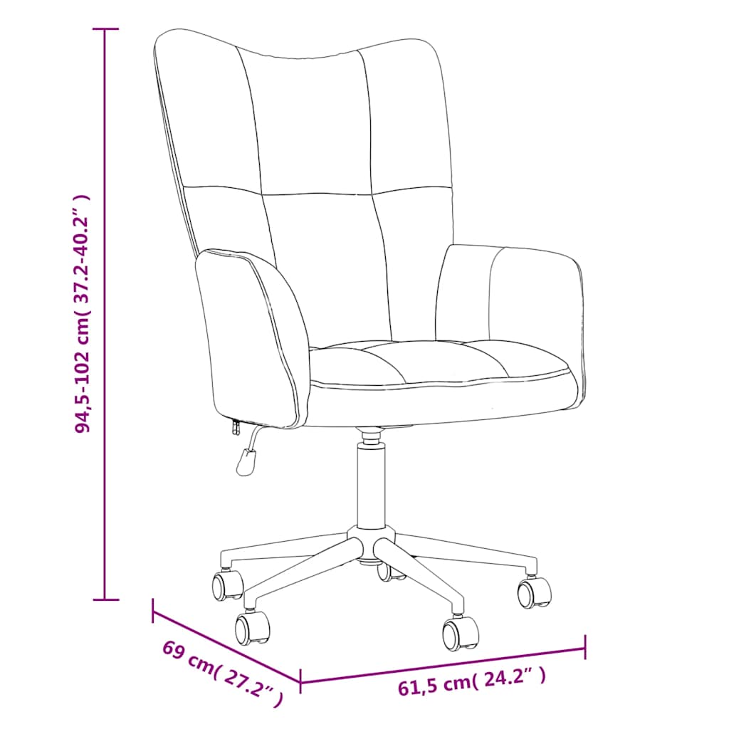 Sedia Relax Bianco Crema Velluto | homemem39