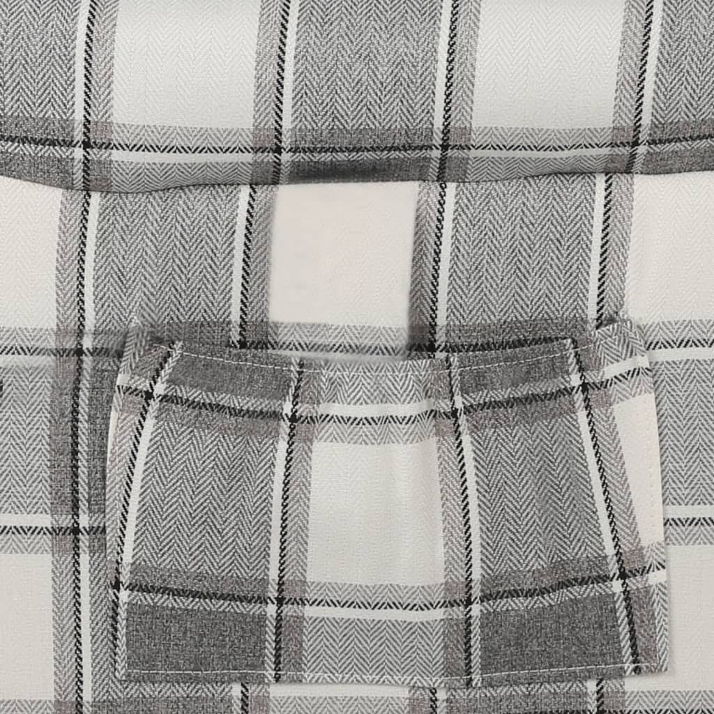 Poltrona Reclinabile Bianca e Grigia in Tessuto - homemem39