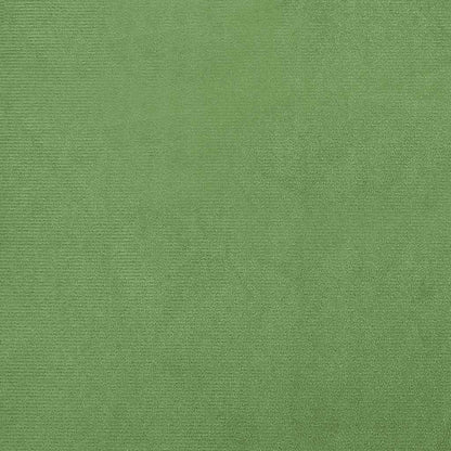 Sedia a dondolo con schienale alto in velluto verde chiaro