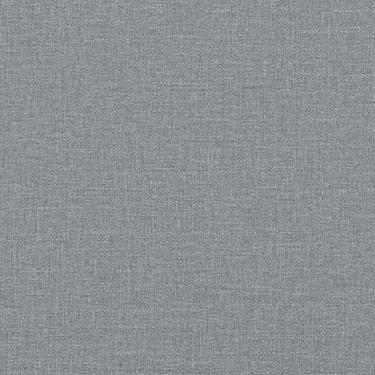 Poggiapiedi con Gambe in Legno Grigio Chiaro in Tessuto - homemem39