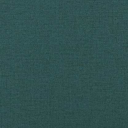 Poggiapiedi con Gambe in Legno Verde Scuro in Tessuto