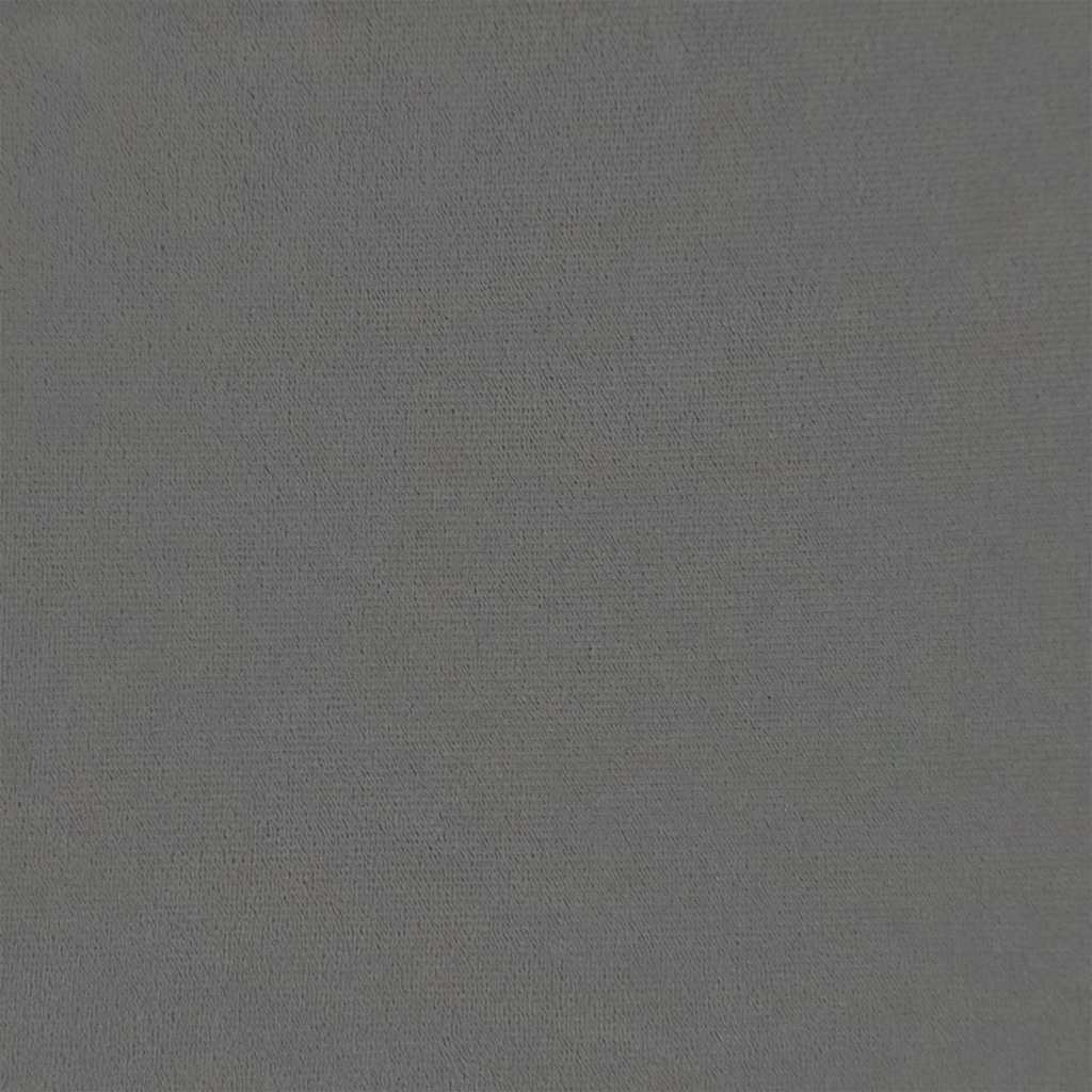 Poggiapiedi con Gambe in Legno Grigio Scuro in Velluto