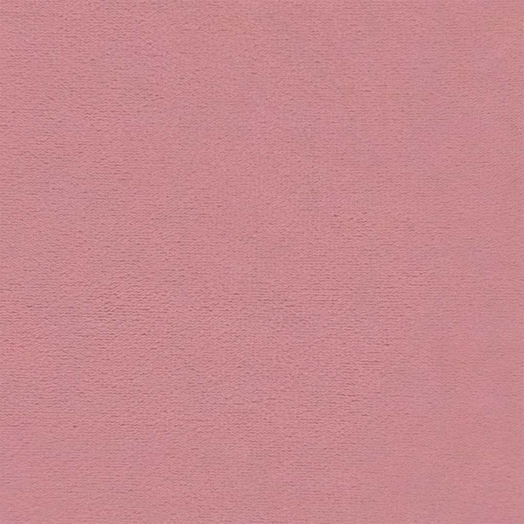 Poggiapiedi con Gambe in Legno Rosa in Velluto