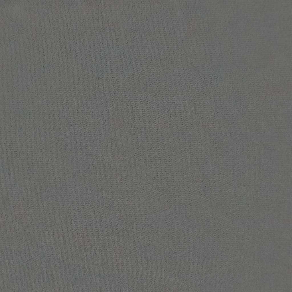 Poggiapiedi con Gambe in Legno Grigio Scuro in Velluto