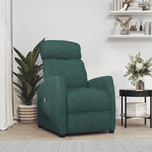 Poltrona Alzapersona Verde Scuro Tessuto - homemem39