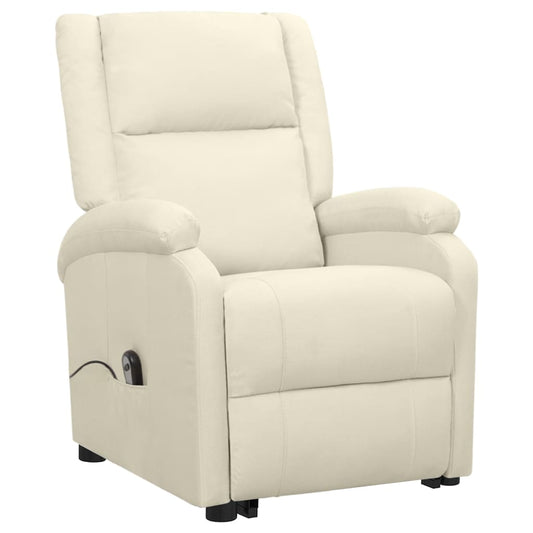 Poltrona Alzapersona Crema in Tessuto - homemem39