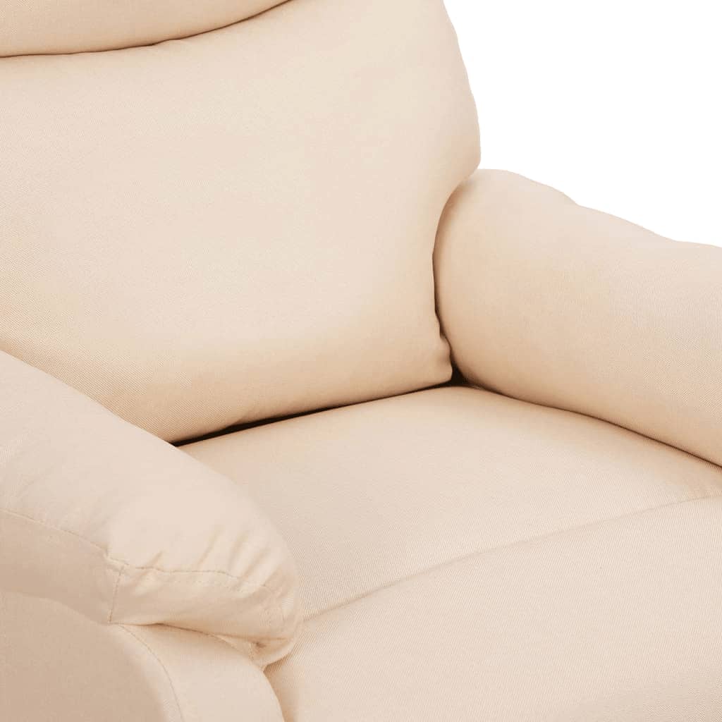 Poltrona Alzapersona Crema in Tessuto