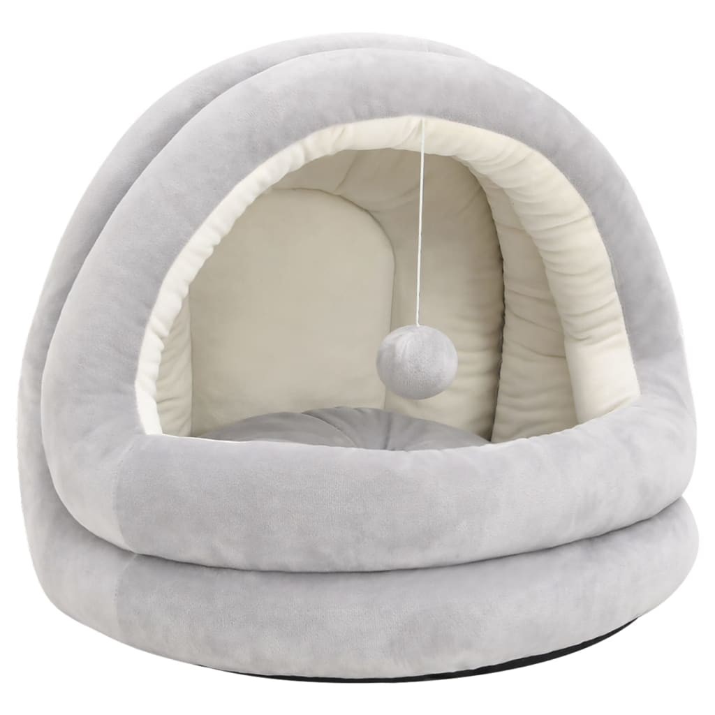 Letto per Gatti 40x40x35 cm Grigio e Crema | homemem39