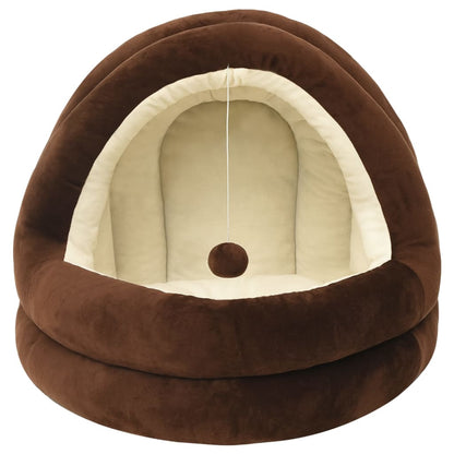 Letto per Gatti 40x40x35 cm Marrone e Crema | homemem39