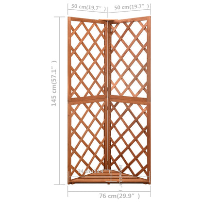 Graticcio Angolare 50x50x145 cm in Legno Massello di Abete | homemem39