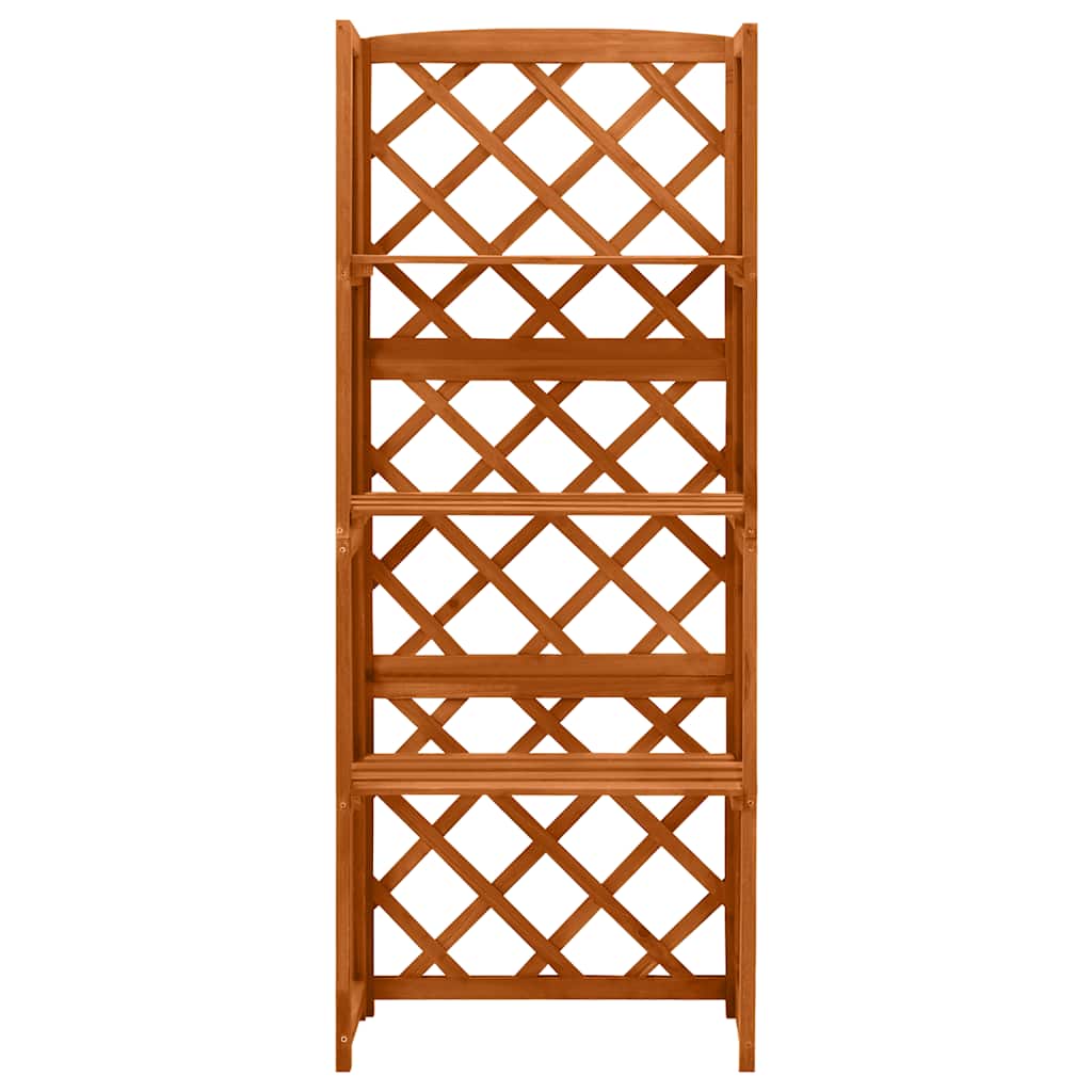 Traliccio con Ripiani 55x30x140 cm in Legno Massello di Abete | homemem39