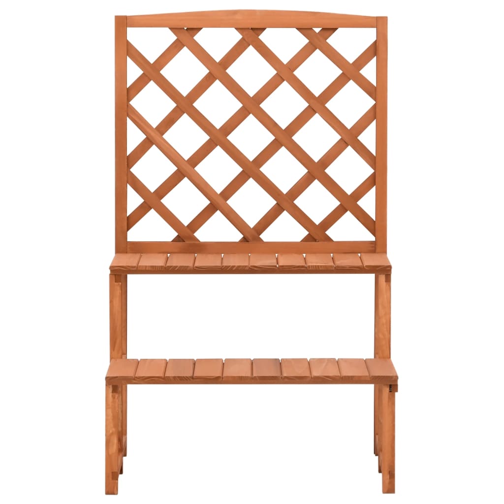 Fioriera con Traliccio 70x42x115cm Massello di Abete - homemem39