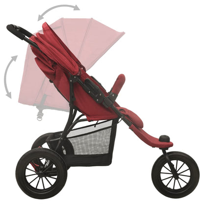 Passeggino Rosso in Acciaio - homemem39