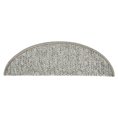 Tappetini per Scale 15 pz Grigio Chiaro 56x17x3 cm | homemem39