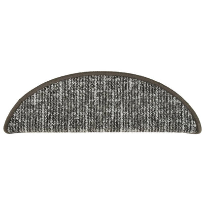 Tappetini per Scale 15 pz Antracite 65x21x4 cm - homemem39