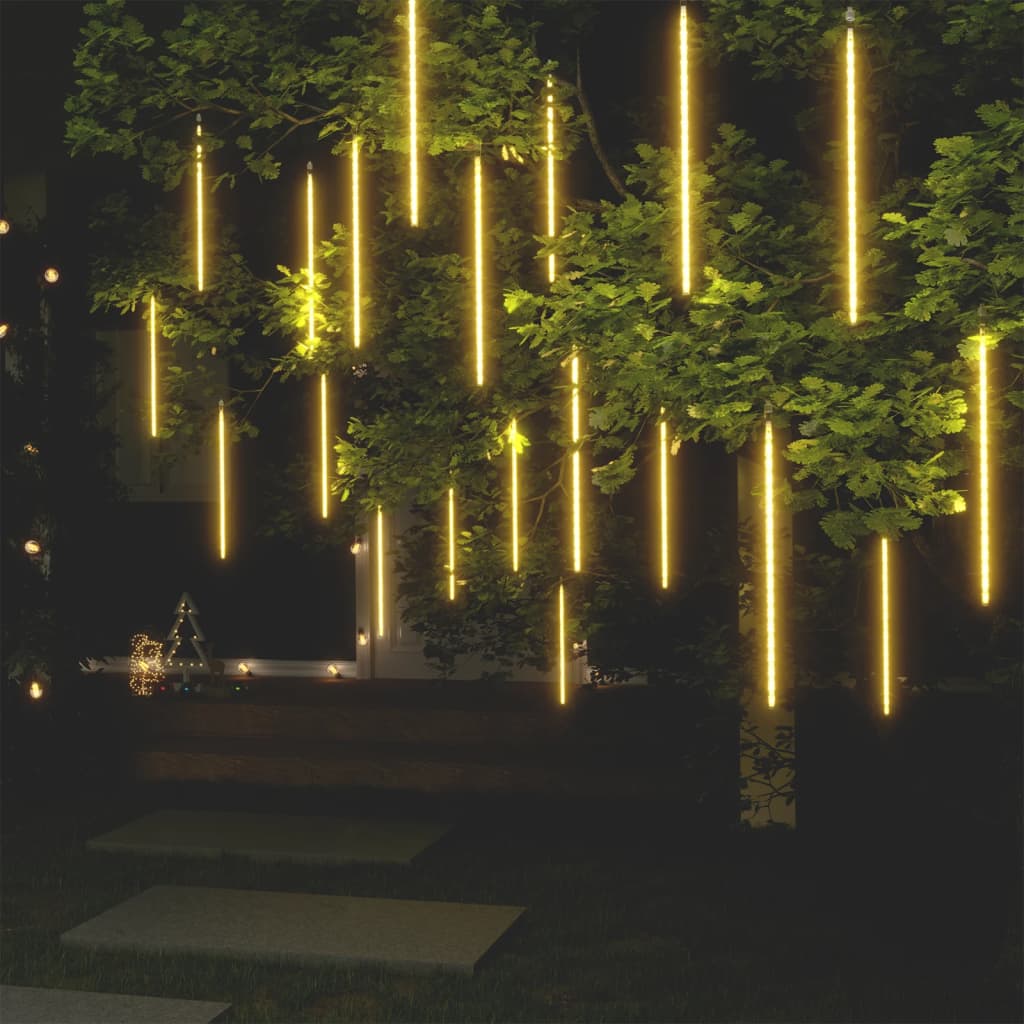 Luci Meteoriche 20 pz 50cm Bianco Caldo 720 LED Interni Esterni | homemem39