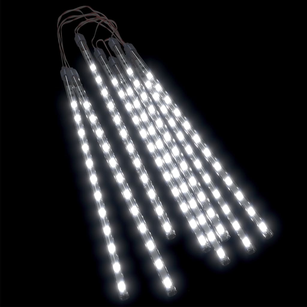 Luci Meteoriche 8 pz 30cm Bianco Freddo 192 LED Interni Esterni | homemem39