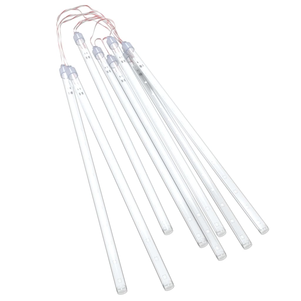 Luci Meteoriche 8 pz 30cm Bianco Freddo 192 LED Interni Esterni | homemem39