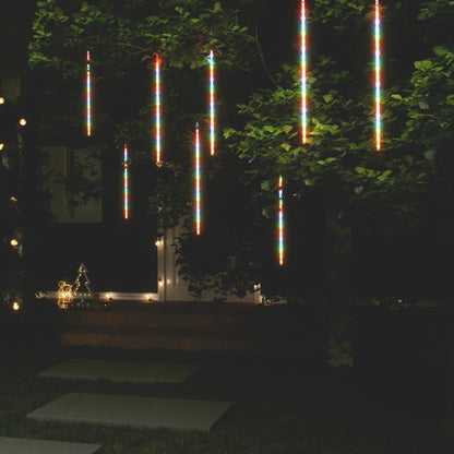 Luci Meteoriche 8 pz 50 cm Colorate 288 LED Interni Esterni - homemem39