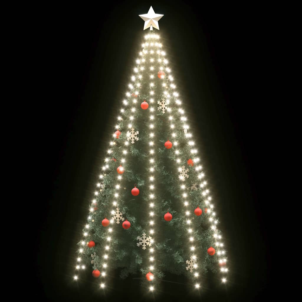 Rete di Luce per Albero di Natale 250 LED Bianco Freddo 250 cm - homemem39