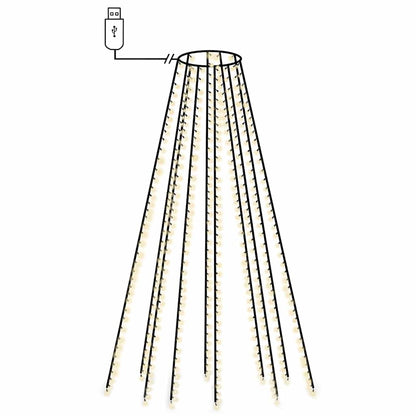 Luci per Albero 500 LED Bianco Freddo 500 cm Interno Esterno