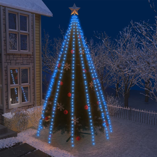 Luci per Albero 500 LED Blu 500 cm Interno Esterno - homemem39