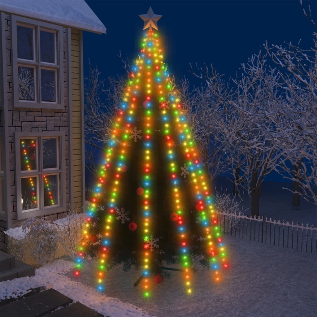 Luci per Albero 500 LED Multicolori 500 cm Interno Esterno - homemem39