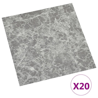 Listoni Pavimenti Adesivi 20 pz 1,86 m² Grigio Cemento in PVC - homemem39