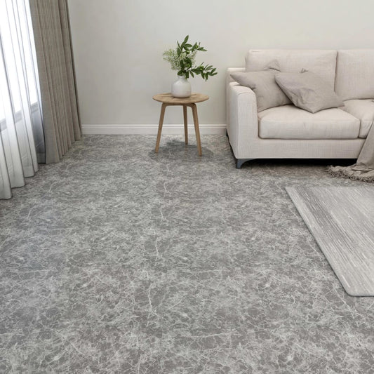 Listoni Pavimenti Adesivi 20 pz 1,86 m² Grigio Cemento in PVC - homemem39