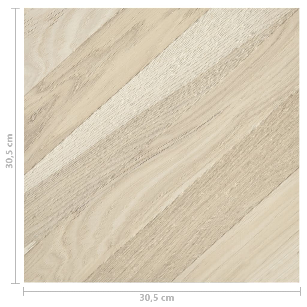 Listoni Pavimenti Adesivi 20 pz in PVC 1,86 m² Beige a Strisce - homemem39