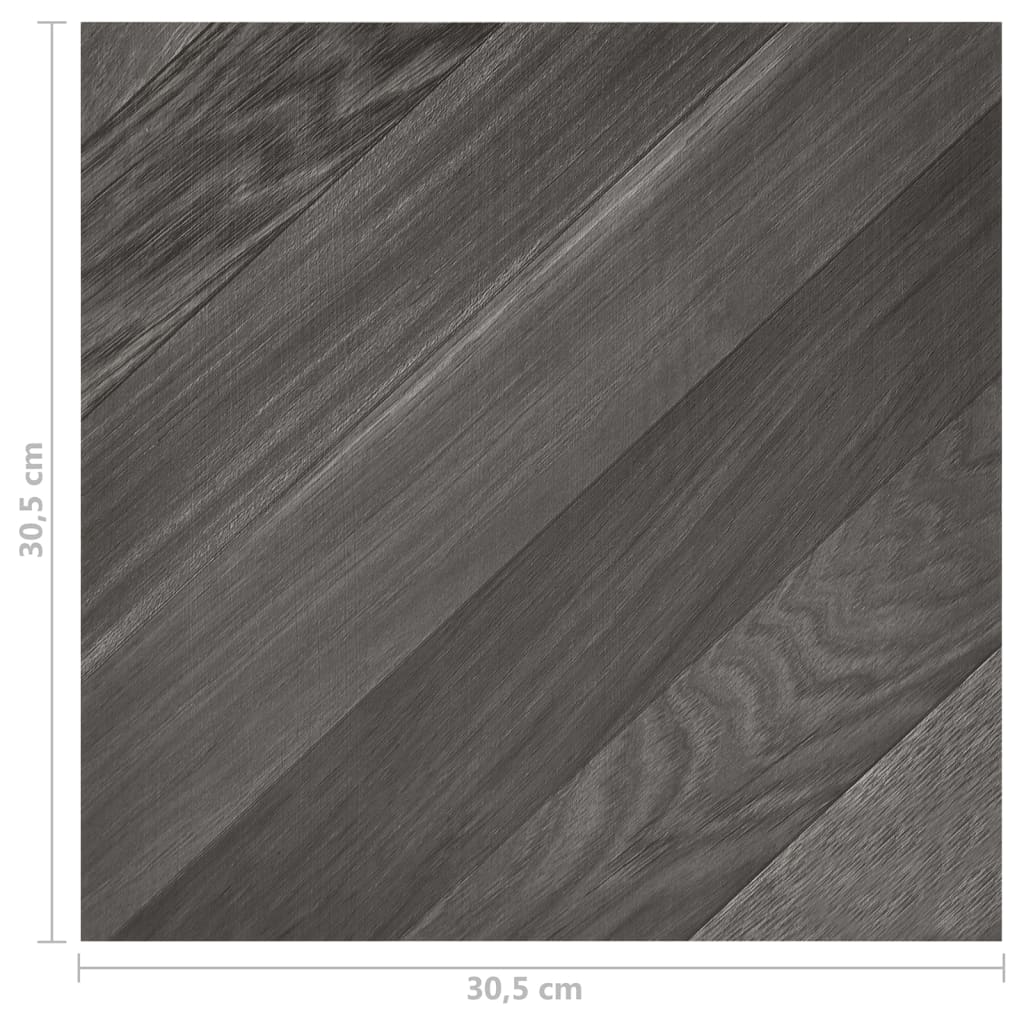 Listoni Pavimenti Adesivi 20 pz in PVC 1,86 m² Grigi a Strisce - homemem39