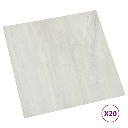 Listoni per Pavimenti Autoadesivi 20 pz in PVC 1,86 m² Crema - homemem39