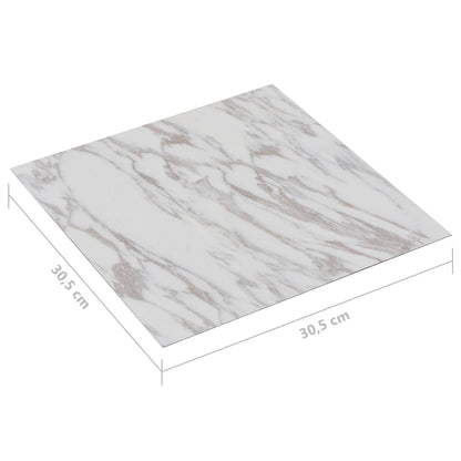 Listoni Pavimenti Adesivi 20 pz in PVC 1,86 m² Marmo Bianco - homemem39