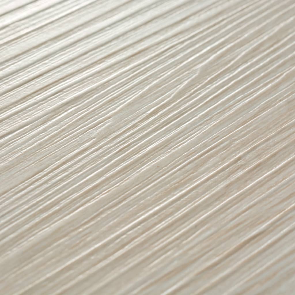 Listoni Autoadesivi in PVC 5,21 m² 2 mm Rovere Bianco Classico - homemem39