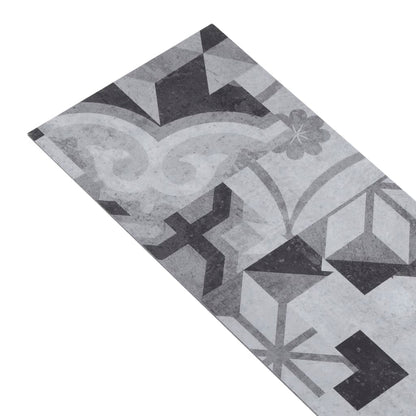 Listoni Autoadesivi in PVC 5,21 m² 2 mm Motivo Grigio - homemem39