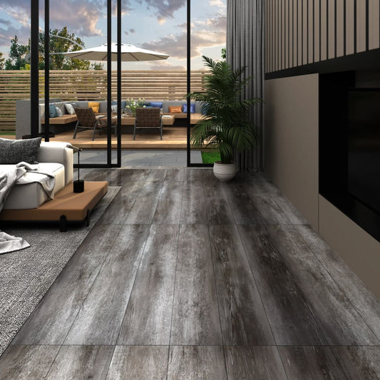 Listoni Autoadesivi in PVC 5,21 m² 2 mm Legno a Strisce - homemem39