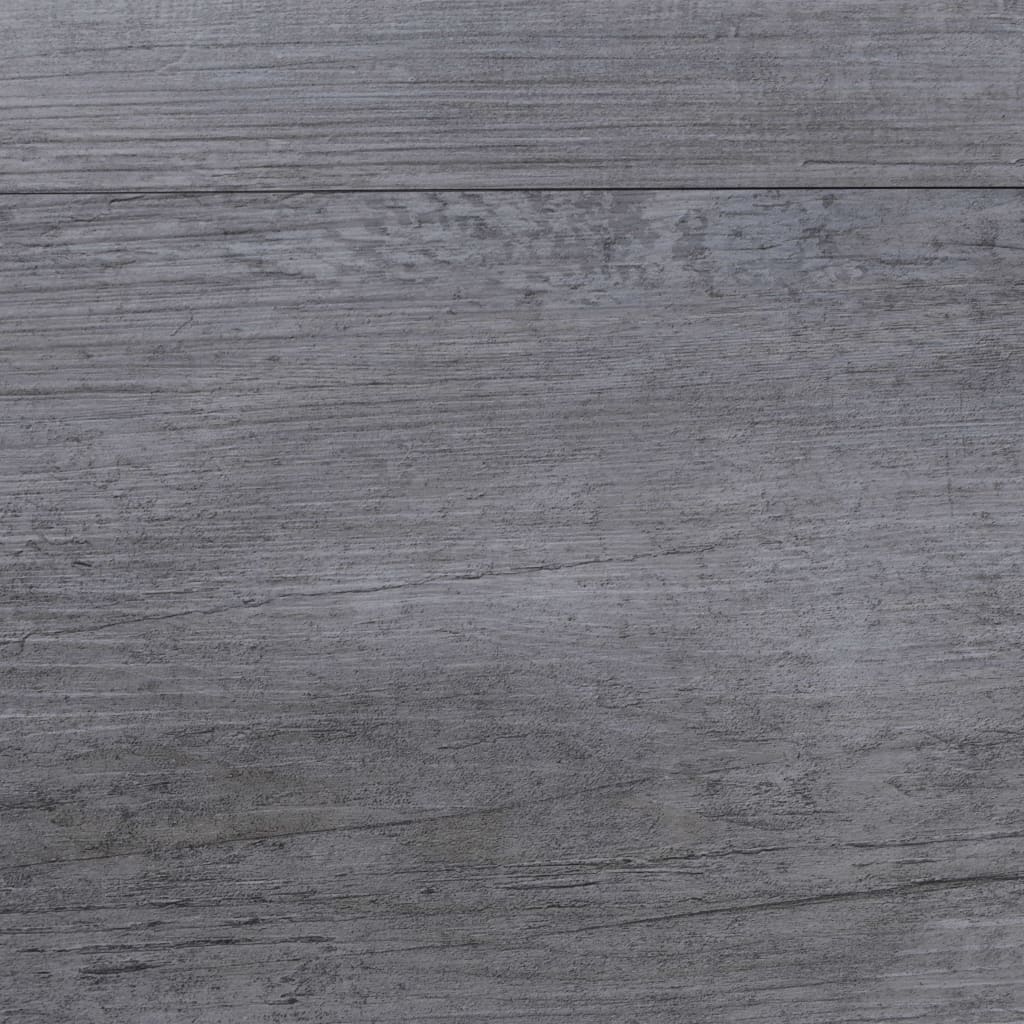 Listoni Autoadesivi in PVC 5,21 m² 2 mm Legno Grigio Opaco - homemem39