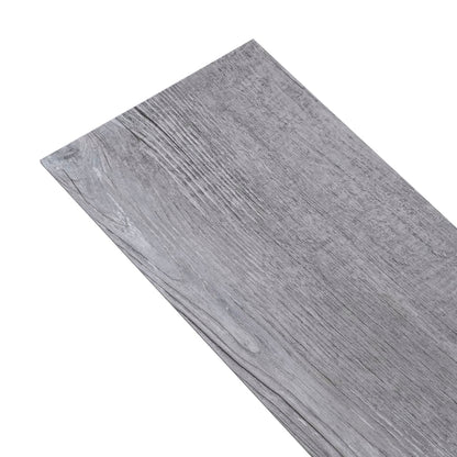 Listoni Autoadesivi in PVC 5,21 m² 2 mm Legno Grigio Opaco - homemem39