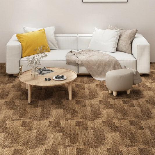 Quadrotte di Moquette 20 pz 5 m² Marroni - homemem39
