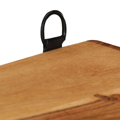 Set Mensole Cubiche da Parete 3 pz in Legno Massello di Acacia | homemem39