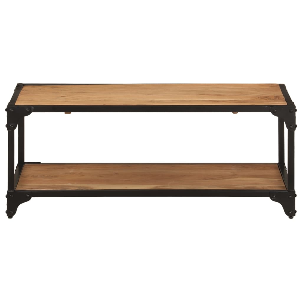 Tavolino da Salotto 90x45x35 cm in Legno Massello di Acacia | homemem39