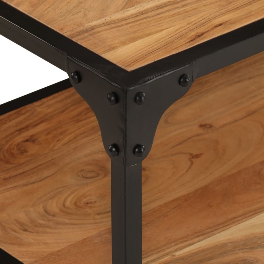 Tavolino da Salotto 90x45x35 cm in Legno Massello di Acacia | homemem39