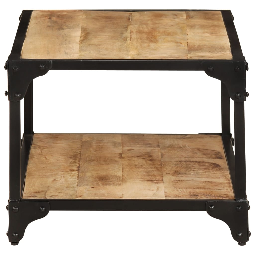 Tavolino da Salotto 90x45x35 cm Legno Massello di Mango Grezzo | homemem39