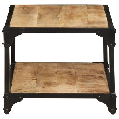 Tavolino da Salotto 90x45x35 cm Legno Massello di Mango Grezzo | homemem39