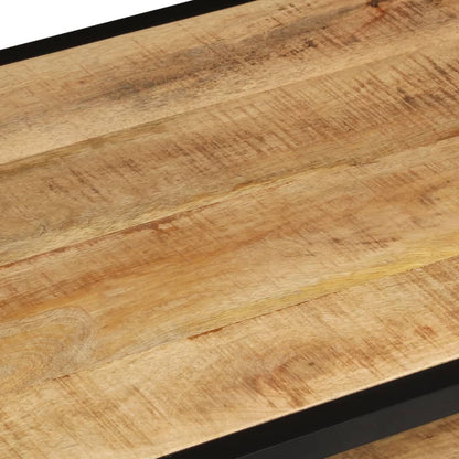 Tavolino da Salotto 90x45x35 cm Legno Massello di Mango Grezzo | homemem39