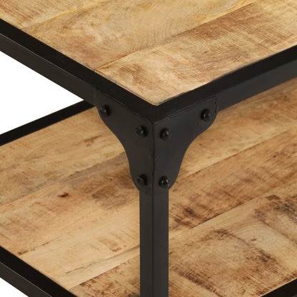 Tavolino da Salotto 90x45x35 cm Legno Massello di Mango Grezzo | homemem39