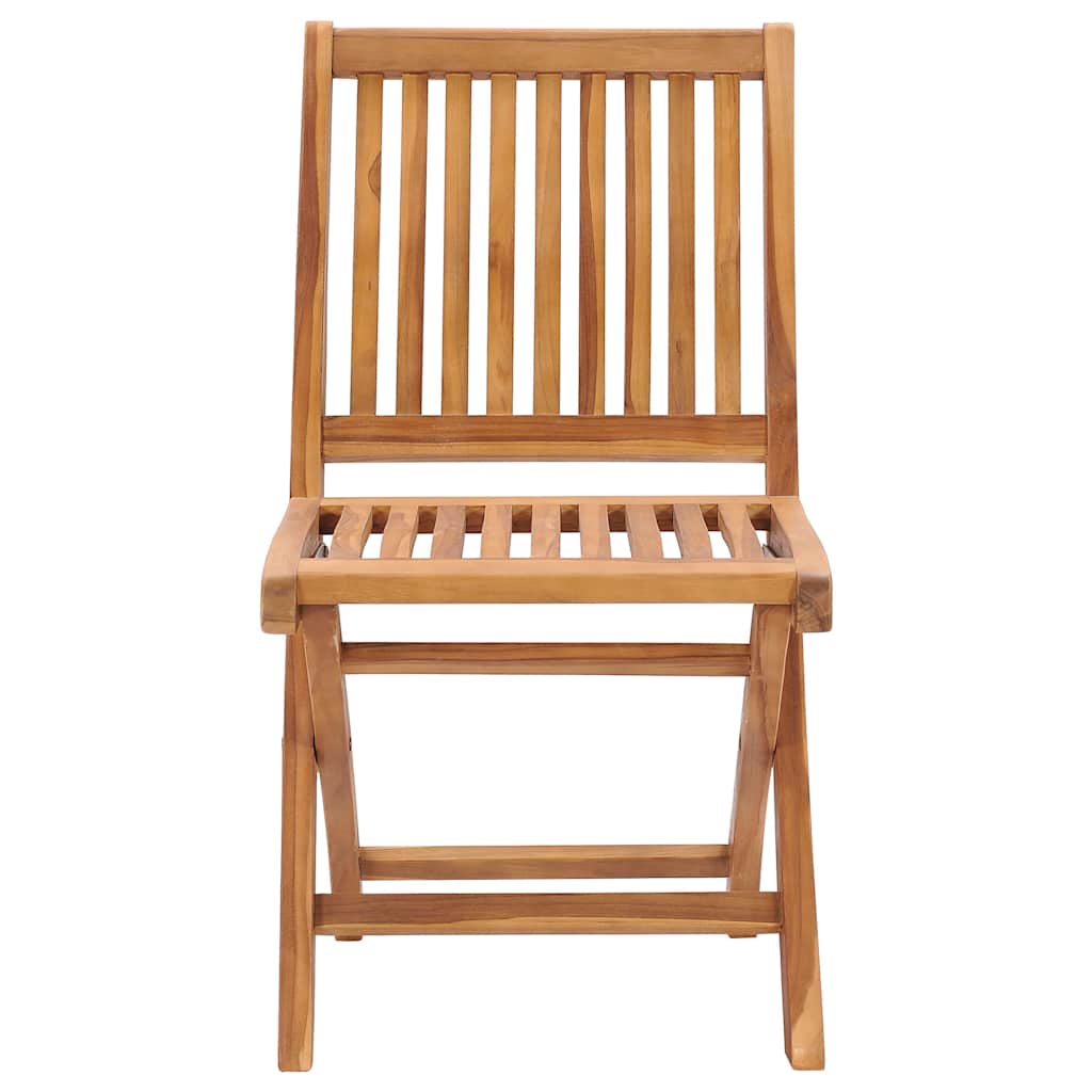 Sedie Pieghevoli con Cuscini 6 pz Massello di Teak