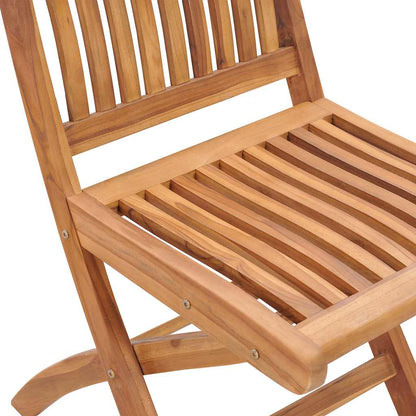 Sedie Pieghevoli con Cuscini 6 pz Massello di Teak
